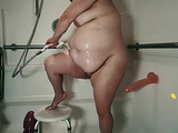Shower Masturbation with the Purple Monster